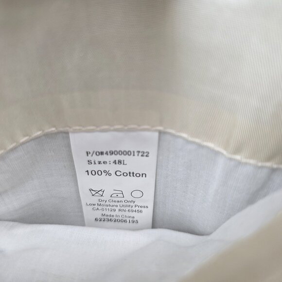 Chaps Blazer Mens 48L Blue Striped Seersucker Cotton Preppy Sport Coat Jacket - Picture 8 of 16